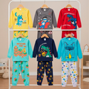 Kit Sortido 2, 6 ou 10 Peças Pijama Manga Longa Bebê Menino Comprido Infantil Masculino De Algodão para Frio