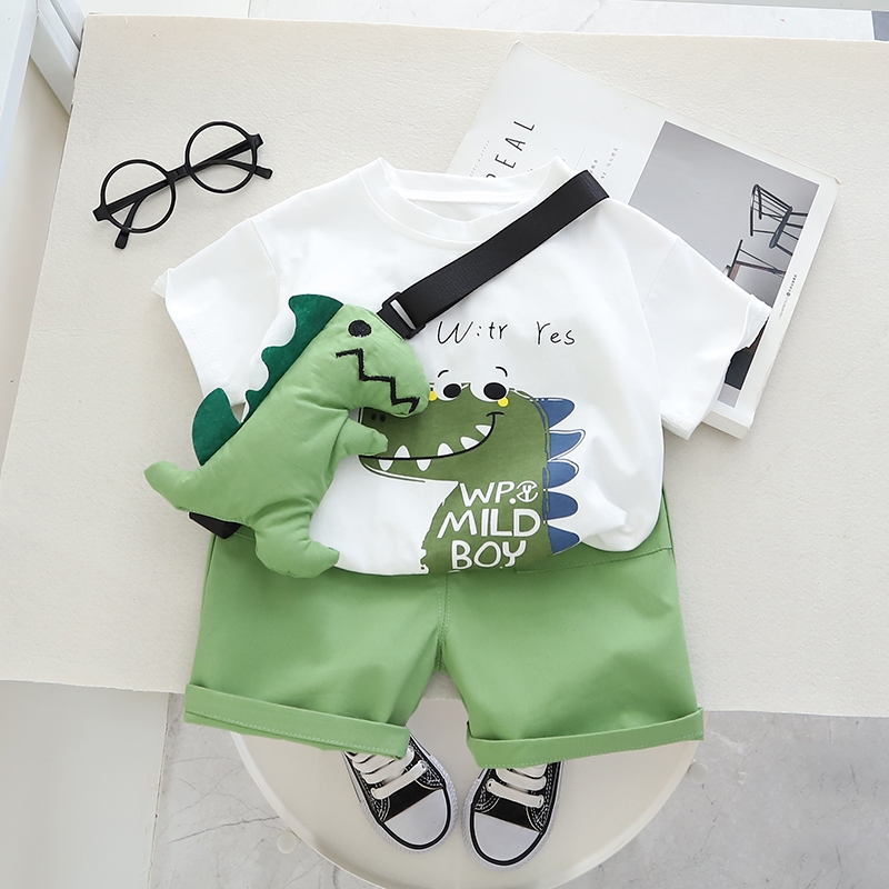 Summer Baby Suit Crianças Meninos Meninas Desenho Animado Calças Sem Mangas 2Pcs/Set Toddler Casual Clothing Infant Kids Tracksuits 0-5 Anos