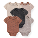 Kiddiezoom 5 Peças Moda Desenho Animado Unissex Bebê Menino Menina Bodysuits 100 % Algodão Roupas De