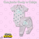 Seu Bebê Merece! Conjunto Body + Calça Bordada – Super Fofinho