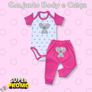 Seu Bebê Merece! Conjunto Body + Calça Bordada – Super Fofinho