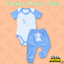 Conjunto Bebê Body + Calça Bordada Premium Conforto e Estilo