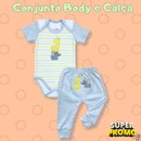 Seu Bebê Merece! Conjunto Body + Calça Bordada – Super Fofinho