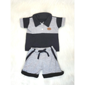 Conjunto Bebê Menino Polo e Shorts 100% Algodão – Estilo Mauricinho Premium