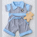 Conjunto Bebê Menino Polo e Shorts 100% Algodão – Estilo Mauricinho Premium