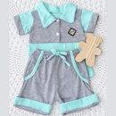 Conjunto Bebê Menino Polo e Shorts 100% Algodão – Estilo Mauricinho Premium