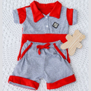 Conjunto bebê Menino Mauricinho linha baby com camiseta polo e shorts Recém Nascido até 6 meses