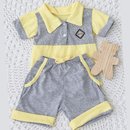 Conjunto Bebê Menino Polo e Shorts 100% Algodão – Estilo Mauricinho Premium